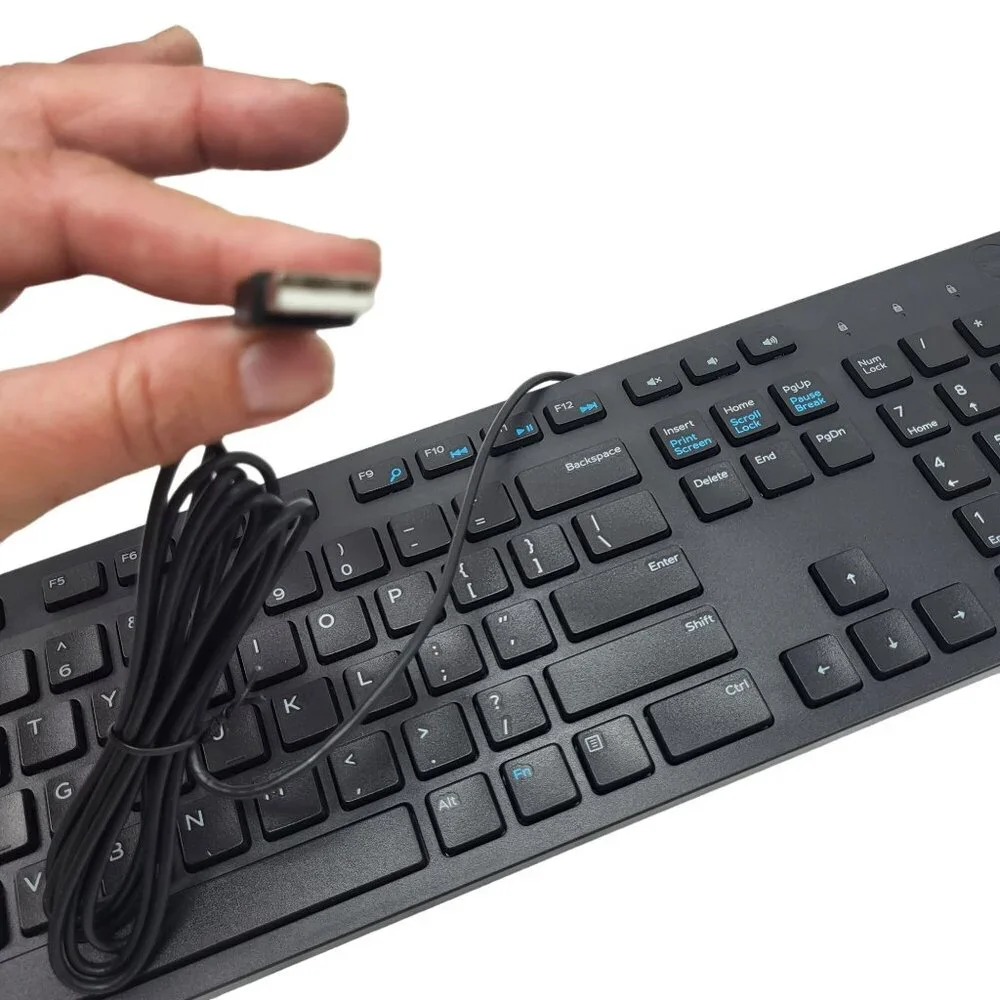 Dell Multimedia Keyboard-KB216 US International QWERTY Black New In Box